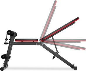 Hop-Sport Ławka treningowa HS-1030 z blokadą nóg 3