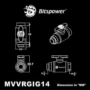 BitsPower zawór G1/4" (BP-MVVRGIG14-MBKBK) 4