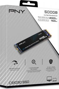 Dysk SSD PNY CS1030 500GB M.2 2280 PCI-E x4 Gen3 NVMe (M280CS1030-500-RB) 2