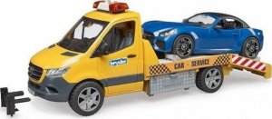 Bruder Bruder MB Sprinter car transporter with light & sound module, model vehicle (orange/blue, incl. Roadster) 1