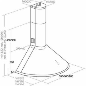 Okap Akpo Okap AKPO WK-4 DANDYS GOLD 60 CZARNY 2