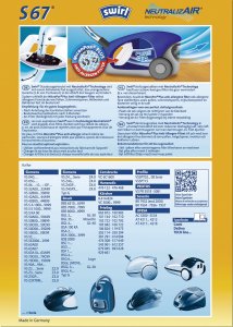 Worek do odkurzacza Melitta vacuum cleaner bags S67 NeutralizeAir Green* (4 bags + 1 filter, for Siemens, Bosch) 2