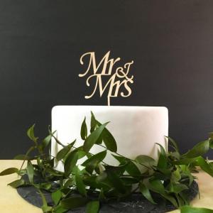 POSTWOOD Topper na tort Mr & Mrs - wzór 2 1