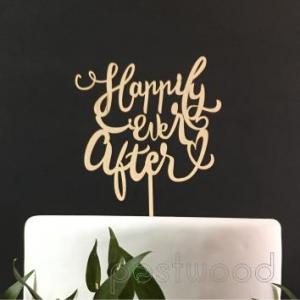 POSTWOOD Topper na tort weselny Happily Ever After 1