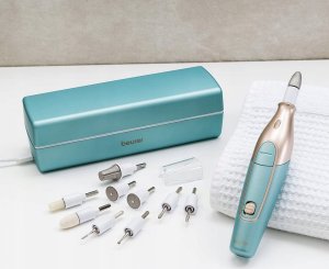 Beurer Beurer MP 84 manicure/pedicure set, nail care (turquoise/gold) 2