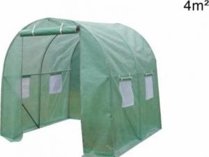 Tunel ogrodowy 2x2m 4m2 drzwi zielony 1