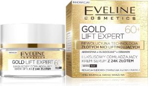 Eveline Gold Lift Expert 60+ Krem-serum odmładzający na dzień i noc 50ml 1