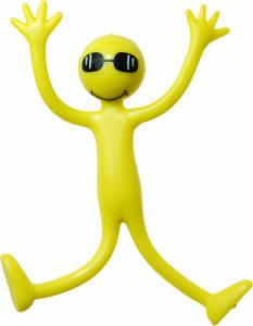 Hipo Figurka gumowa wyginana żółto-ludek 13 cm 4