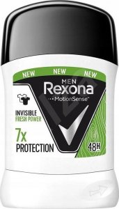 Unilever Rexona Motion Sense Men Dezodorant sztyft Invisible Fresh Power 48H 50ml 1