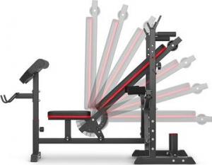 Hop-Sport Ławka pod sztangę HS-1075 Pro z wyciągiem i modlitewnikiem 2