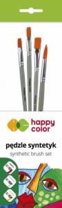 Happy Color Zestaw pędzli syntetycznych mix A 4 szt Happy Color 1