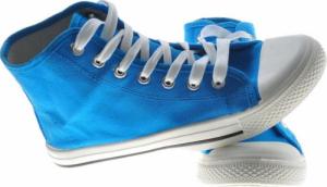 Wysokie uniwersalne trampki Niebieskie /E4-1 9185 S078/ 39 5