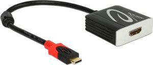 Adapter USB Delock USB-C - HDMI Czarny  (62730) 1