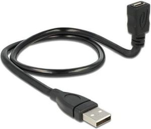 Kabel USB Delock USB-A - 0.5 m Czarny (83922) 1