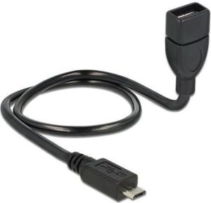 Kabel USB Delock USB-A - 0.5 m Czarny (83928) 1
