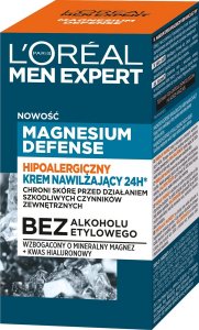 L’Oreal Paris Men Expert Hipoalergiczny Krem nawilżający 24H* Magnesium Defence 50ml 1