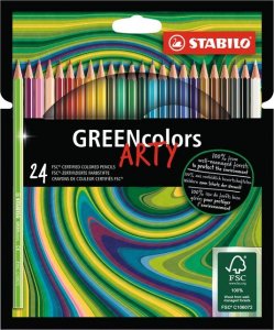 Stabilo Kredka drewniana STABILO GREENcolors etui 24 szt. ARTY FSC 6019/2-1-20 1