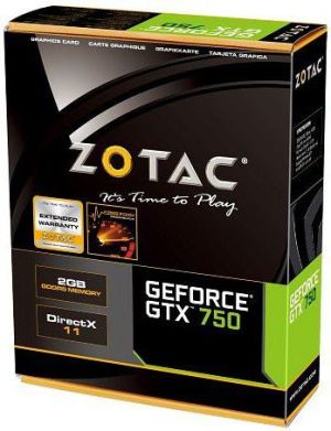 Karta graficzna Zotac GeForce GTX 750 2GB GDDR5 (128 Bit) 2xDVI, mHDMI, Bulk (ZT-70709-10B) 2