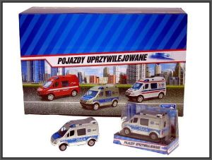 Hipo Mini Van Policja 8cm w pud. 1