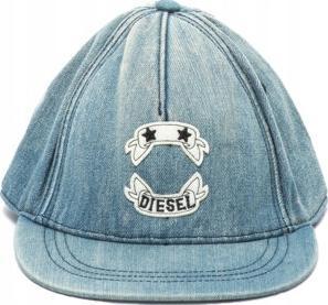 Diesel Czapka z daszkiem jeansowa z naszywką DIESEL r.II 1
