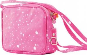 PIXIE Mała Torba na Ramię CREW, Różowa, Biały Panel 2