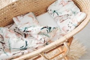 PULP BAMBOO Bambusowa pościel z wypełnieniem do gondoli i wózeczka - SAFARI 2