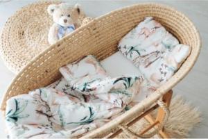 PULP BAMBOO Bambusowa pościel z wypełnieniem do gondoli i wózeczka - SAFARI 3