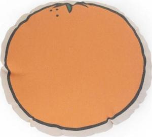 Childhome Childhome Poduszka kanwas Pomarańcza 1