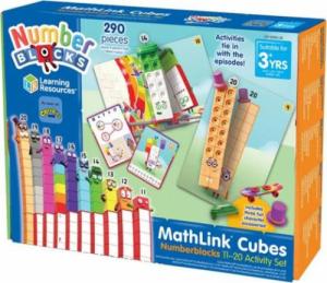 Learning Resources Zestaw edukacyjny 11-20, MathLink Cubes, Numberblocks 1