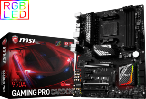 Płyta główna MSI 970A GAMING PRO CARBON, 970+SB950, DualDDR3-1866, M.2, RAID, USB 3.1, ATX (970A GAMING PRO CARBON) 2