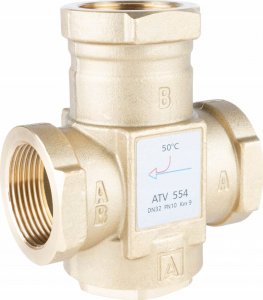 Afriso Zawór temperaturowy ATV 554, DN32, Rp1 1/4", kvs 9, 50°C 11