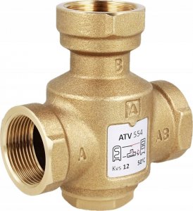 Afriso Zawór temperaturowy ATV 554, DN32, Rp1 1/4", kvs 9, 50°C 6