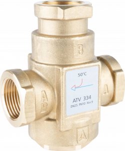 Afriso Zawór temperaturowy ATV 334, DN25, Rp1", kvs 9, 50°C 2