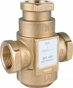 Afriso Zawór temperaturowy ATV 335, DN25, Rp1", kvs 9, 55°C 12