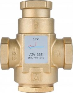 Afriso Zawór temperaturowy ATV 335, DN25, Rp1", kvs 9, 55°C 13