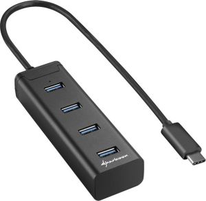 HUB USB Sharkoon 4x USB-A 3.0 (4044951019014) 1