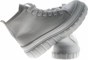 Pantofelek24 Mega modne damskie trampki Białe /G1-2 9142 S495/ 37 5