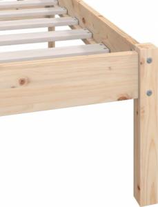 vidaXL Rama łóżka, lite drewno sosnowe, 160 x 200 cm 7