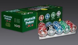 Piatnik Piatnik Poker - 100 żetonów 14g PIATNIK - 77970 2