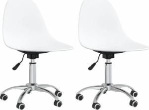 Krzesło biurowe vidaXL Biały 1