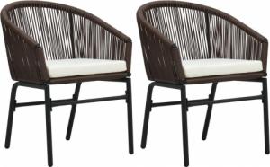 vidaXL vidaXL 3-częściowy zestaw mebli ogrodowych, brązowy 3