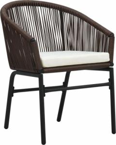 vidaXL vidaXL 3-częściowy zestaw mebli ogrodowych, brązowy 4