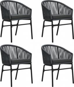 vidaXL 5-częściowy zestaw mebli ogrodowych, antracytowy 3