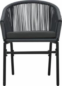 vidaXL 5-częściowy zestaw mebli ogrodowych, antracytowy 5