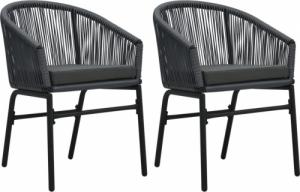 vidaXL vidaXL 3-częściowy zestaw mebli ogrodowych, antracytowy 3