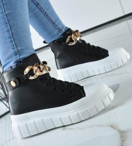 Pantofelek24 Czarne creepersy na platformie /D6-3 9523 S690/ 38 2