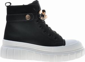 Pantofelek24 Czarne creepersy na platformie /D6-3 9523 S690/ 38 3