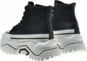 Pantofelek24 Czarne creepersy na platformie /F9-3 9560 S589/ 38 7