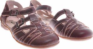 Pantofelek24 Wygodne sandały dziewczęce Brązowe /D2-3 11644 T5-5/ 34 4