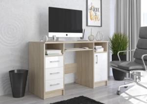 Biurko Mobene N11 Dąb Sonoma i biel 120 cm x 50 cm 2